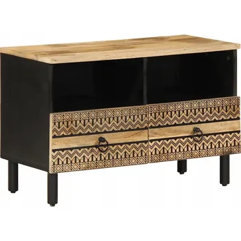 Televizní stolek TV stolek mango 70 černý 70x33,5x46cm