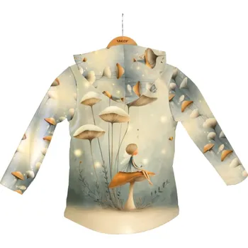 Panel se střihem 110 softshell bunda pohádka pod hřibem