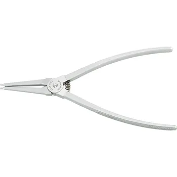 Kleště Stahlwille Kleště na vnější pojistné kroužky L.225mm, hlava matně chromovaná, rukojeti chromované, rýhované