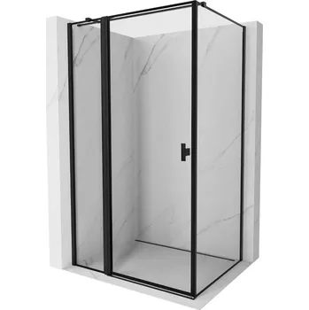 Mexen Mist T sprchový kout s otočnými dveřmi vlevo 95 x 90 cm, černý rám, černá - 8A4T-095-090-70-70-L Sprchové kouty