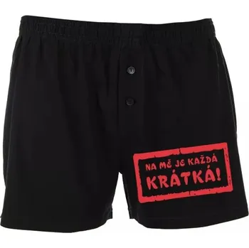 Trenýrky Trenýrky - Na mě je každá krátká! - XL černá