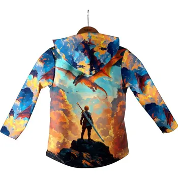 Panel se střihem 104 softshell bunda ohnivý souboj