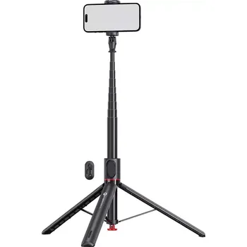 Selfie tyč Selfie tyč Forcell F-Grip F170XL tripod s BT ovladačem (Forcell F-Grip F170XL – selfie tyč a tripod s bezdrátovým ovladačem, automatické rozkládání, délka až 177 cm, černá)
