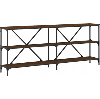 Konferenční stolek Konzolový stolek dřevěný 180x30x75 cm, hnědý dub