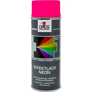 Barva ve spreji Barva Barva na dekorace Růžová Neon Fluo Spray 400ML