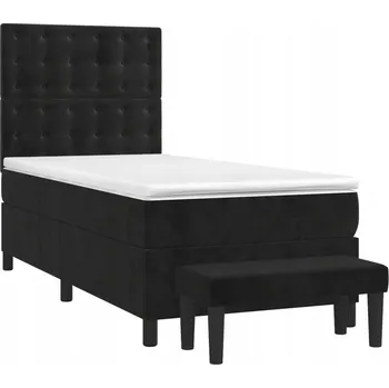 Postel Čalouněná jednolůžková postel 90x200 černá