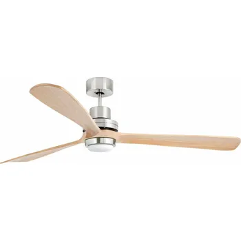 FARO LANTAU XL LED, nikl/borovice, stropní ventilátor s DC motorem