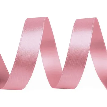 Atlasová stuha oboulící šíře 15 mm, barva 625 starorůžová
