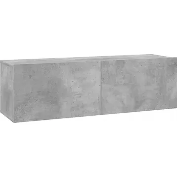 Televizní stolek TV stolek 100x30x30 cm šedý beton – nosnost 60 kg