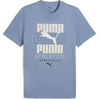 Pánské triko PUMA GRAPHIC STACKED GRAPHIC TEE 68803834 COOL BLUE M