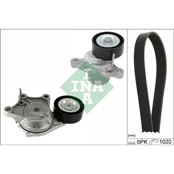 Schaeffler INA 529 0578 10 Sada žebrovaných klínových řemenů (529057810)