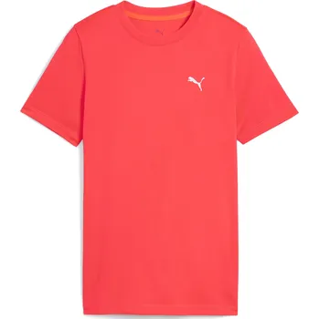 Chlapecké tričko Dětské triko PUMA TAD ESS TEE B 52653322 GLOWING RED/PUMA WHITE 164