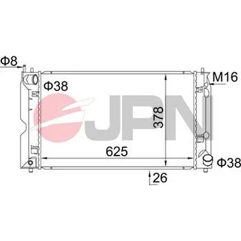 Chladič motoru JPN 60C9051-JPN Chladič, chlazení motoru (60C9051-JPN)