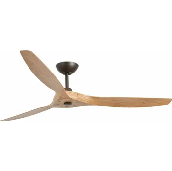 Domácí ventilátor FARO MOREA L, světle hnědá, stropní ventilátor s DC motorem