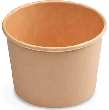 Papírová miska (PAP/PE) kraft Ø115 mm - 500 ml `M`
