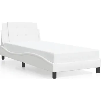 Postel Rám postele s čelem bílý 90x200 cm