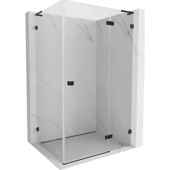 Mexen Lunar L sprchový kout otočný pravý 95 x 80 cm, transparentní, černý - 834L-095-080-70-00-P Sprchové kouty