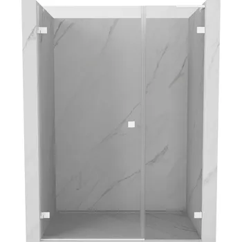 Mexen Lunar-B L sprchové dveře otočné levé 120 cm, transparentní, bílé - 832SL-120-050-20-00-L Sprchové dveře