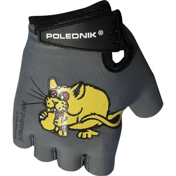 Cyklistické rukavice Polednik Dětské cyklistické rukavice Poledník Baby New SF grey/myš Velikost: 5