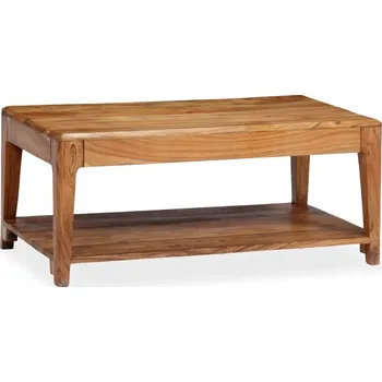 Konferenční stolek Konferenční stolek dřevěný akácie 88x50x38 cm rustikální šarm