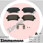 Sada brzdových destiček, kotoučová brzda ZIMMERMANN 24421.170.3