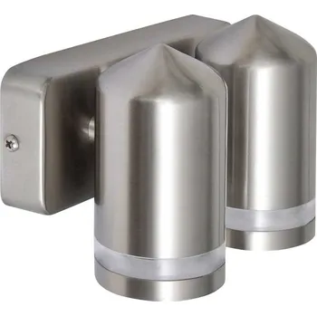 Venkovní osvětlení vidaXL LED nástěnné svítidlo nerezová ocel dole s kuželovou hlavou [41103]