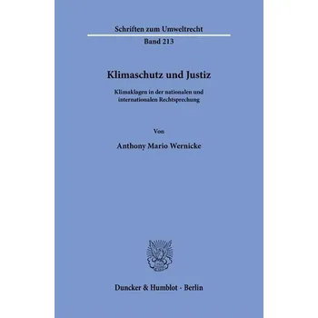 Klimaschutz und Justiz - Wernicke, Anthony Mario