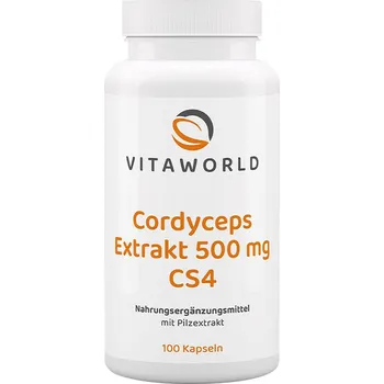 Fitness strava Vitaworld Cordyceps extract 500 mg CS4 100 kapslí