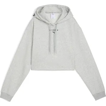 Dámská mikina Dámská mikina PUMA W PUMA X HYROX HEAVYWEIGHT HOODIE 52764104 LIGHT GRAY HEATHER M