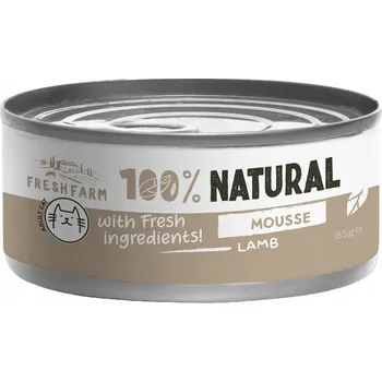 Krmivo pro kočku FRESH FARM MOUSSE MUS JEHNĚČÍ 85G