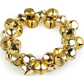 Vánoční dekorace Věneček z rolniček Ø13 cm - mat a lesk Varianta: zlatá, Balení: 1 ks