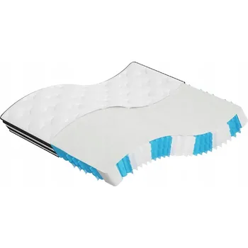 Matrace Matrace pružinová 180x200 cm, střední tvrdost, barva bílá/šedá/černá