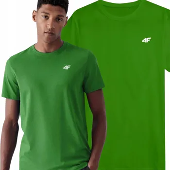 Oblečení a móda Tričko Pánské sportovní tričko 4F Tričko s krátkým rukávem Bavlněné XXL