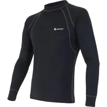 Pánské termoprádlo Sensor Double Face pánské triko dl. rukáv Black Velikost: M