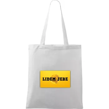 Lidem jebe - Taška bavlněná - 42 x 38 cm ( Bílá )