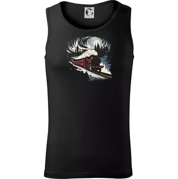 Hogwarts Express barevný - Tílko pánské Core - S ( Černá )