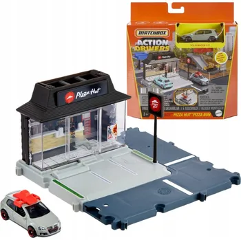 autíčko MatchBox Sada Action Drivers Pizza Hut Volkswagen Polo GTI HJT90