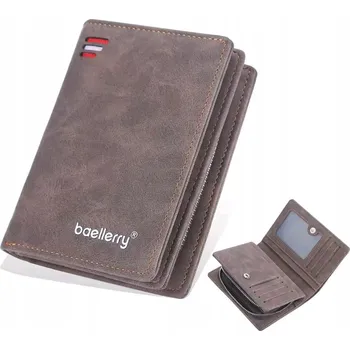 Baellerry peněženka z přírodní nubukové kůže hnědá - muž