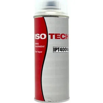 Barva ve spreji ISOTech Profesionální Bezbarvý Akrylový Lak Ochranný Sprej Lesk 400ML