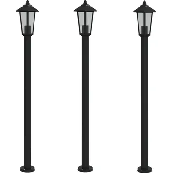 Stojací lampa Stojací zahradní lampa IP44 černá 11x11x120 cm