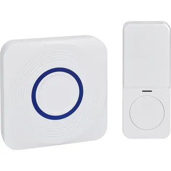 Domovní zvonek Solight bezdrátový zvonek, bateriový + USB, 200m, bílý, learning code 1L73