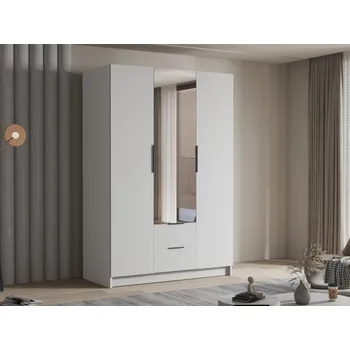 Šatní skříň Šatní skříň Cumair II 150, Barva: bílá / bílá + černá MIRJAN 5903211451300