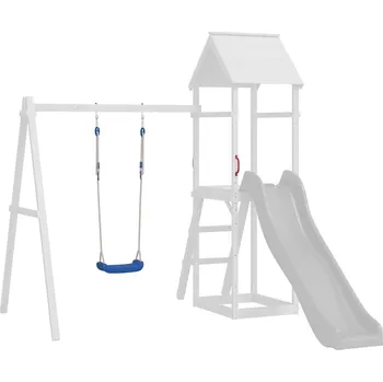 Dětská houpačka vidaXL Houpačkové sedáky s lany 2 ks modré 37 x 15 cm polyethylen [91696]