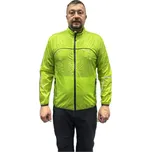 Pánská lehká sbalitelná bunda Mercox Leon cyklistika i běh limetková zelená Velikost: XL