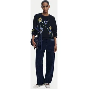 Dámská móda Desigual Svetr Cooper 25WWJF36 Černá Regular Fit M