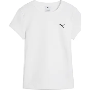 Dámské triko PUMA WARDROBE ESS RIBBED SLIM TEE 62976602 PUMA WHITE M