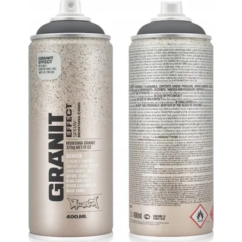 Barva ve spreji MONTANA GRANITOVÝ EFEKT TMAVĚ ŠEDÁ 400ml sprej