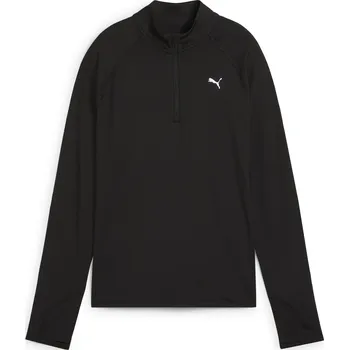 Dámské tričko Dámské triko PUMA W RUN VELOCITY CLOUDSPUN 1/4 ZIP 52665001 PUMA BLACK XS