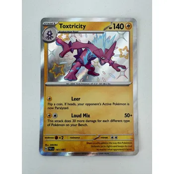 Karetní hra Pokémon PAF 141/091 Toxtricity - Paldean Fates
