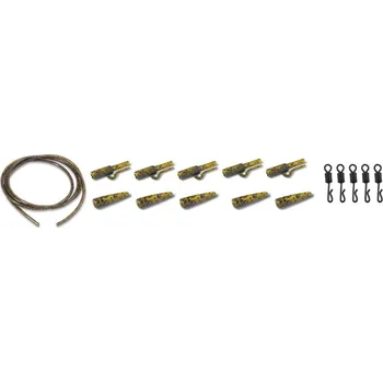 Anaconda Quick Change Safety Lead Clip Kit jungle zelená 5ks